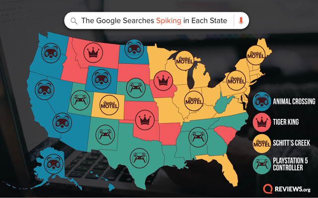 What Every State is Googling During Quarantine