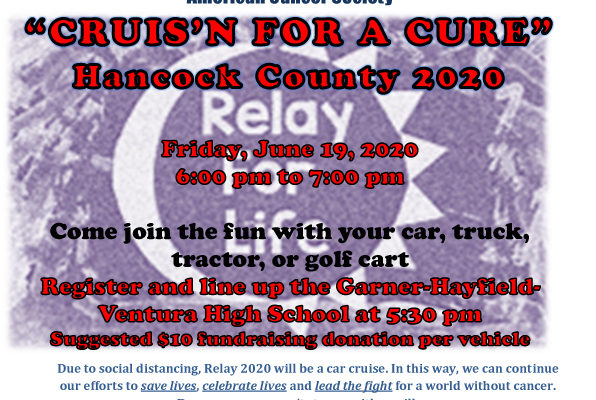 Hancock County Relay For Life “Cruis’n For A Cure” (On Demand Audio)