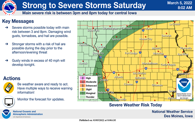 Severe Thunderstorms Possible This Afternoon Into Tonight