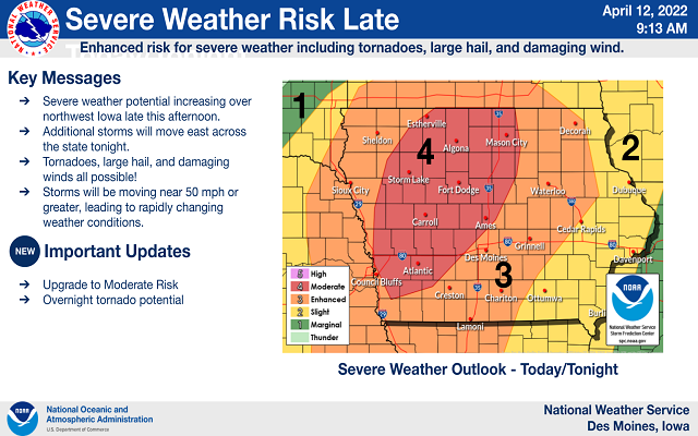 Severe Weather Possible Later Today Into Tonight