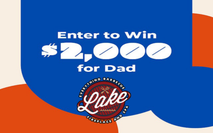 Enter to win $2000 for Dad with Star 106 and Lake Fireplace and Spa in Clear Lake!  