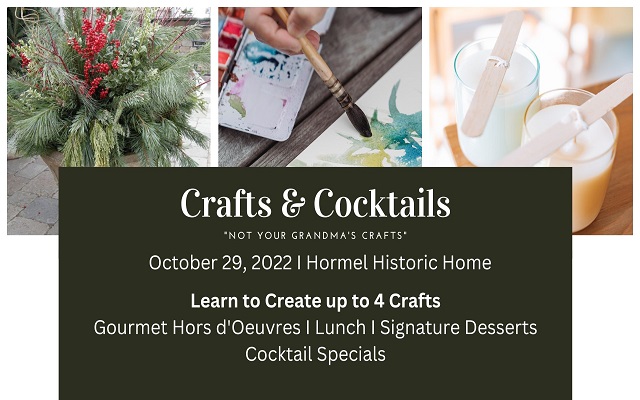 <h1 class="tribe-events-single-event-title">Crafts & Cocktails at the Hormel Historic Home</h1>