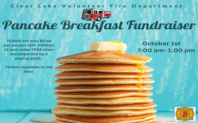 <h1 class="tribe-events-single-event-title">Clear Lake Fire Department Annual Pancake Breakfast Fundraiser 🥞🥓🍳</h1>