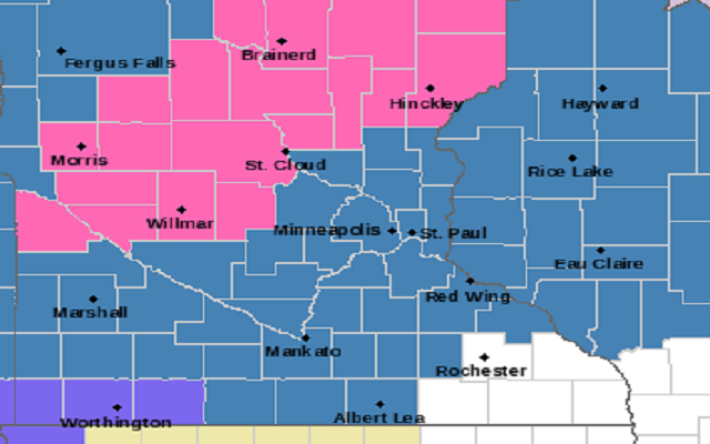 ⚠ Winter Storm Watch From Sunday Morning Through Sunday Evening For Freeborn MN and Faribault MN